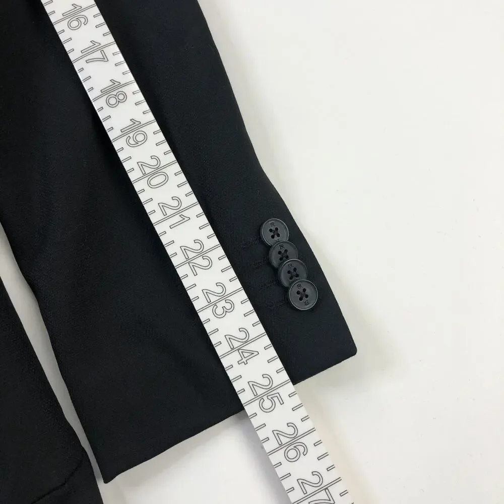 Banana Republic Tailored Fit 40 Polyester Button Blazer Sport Coat Black HRJ